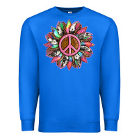 True Royal sunflower and tie dye with peace sign Premium Sweatshirt - Artiststas