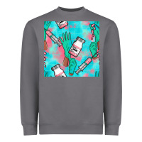 Nurse Gloves Seamless Pattern Heavyweight Sweatshirt | Teevron