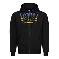 Black librarians rule Zipper Hoodie - CowhideDigitalArt