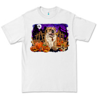 White Halloween english bulldog Premium Tee - RanaPortraitStore
