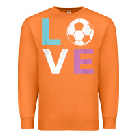 Carrot Soccer Gift for Girls Women I Love Soccer Vintage Premium Sweatshirt - minhPixels