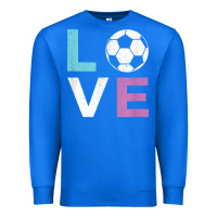 Soccer Gift For Girls Women I Love Soccer Vintage Premium Sweatshirt | Teevron