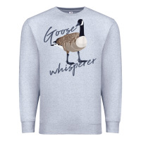 Heather Grey Canadian Goose Whisperer Shirt Funny Cute Bird Hunter Gift 2 Premium Sweatshirt - minhPixels