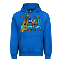 Cobalt the lord is my strength and my song guitar with su Urban Hoodie - AdoDesignShop