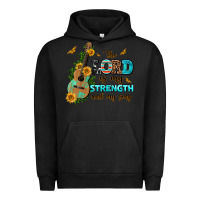 Pigment Black the lord is my strength and my song guitar with su Urban Hoodie - AdoDesignShop