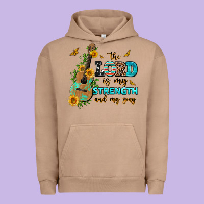 The Lord Is My Strength And My Song Guitar With Su Urban Hoodie Designed By Adodesignshop