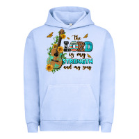 Pigment Grape Ice the lord is my strength and my song guitar with su Urban Hoodie - AdoDesignShop