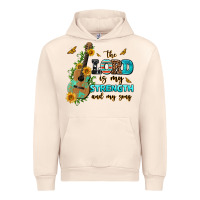 Sandshell the lord is my strength and my song guitar with su Urban Hoodie - AdoDesignShop