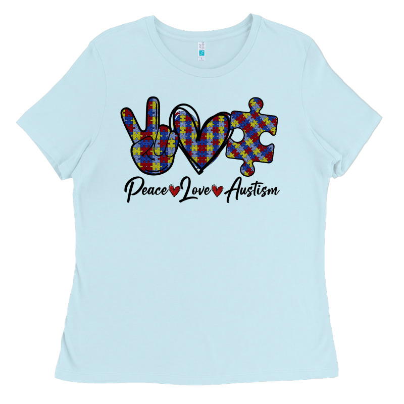Peace Love Autism Ladies Tee by Bettercallsaul | Teevron