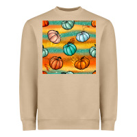 Mushroom Pumpkin And Glitter Seamless Pattern Heavyweight Sweatshirt - BundleAndBundleShop