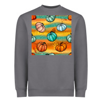 Storm Pumpkin And Glitter Seamless Pattern Heavyweight Sweatshirt - BundleAndBundleShop