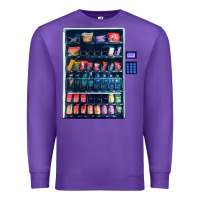 Purple Funny Costumes for Halloween Vending Machine Silvester Premium Sweatshirt - minhPixels