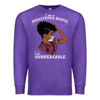 Purple Registered Nurse Gift Phenomenal Black Nurse Nursing Student Premium Sweatshirt - minhPixels