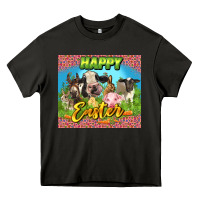 Asphalt Happy Easter Farm Animals 20oz skinny Heavy Core Tee - LillyAllenDesigns