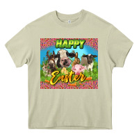 Mossy Happy Easter Farm Animals 20oz skinny Heavy Core Tee - LillyAllenDesigns