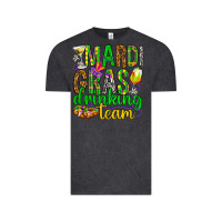 Vintage Black Mardi Gras drinking team Vintage Tee - HowdyJamesFarm