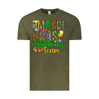 Vintage Olive Mardi Gras drinking team Vintage Tee - HowdyJamesFarm