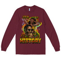 Burgundy We are Black History Long Sleeve Tee - HowdyJamesFarm