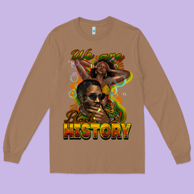 We Are Black History Long Sleeve Tee Designed By Howdyjamesfarm