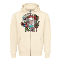 Sandshell merry and bright Zipper Hoodie - SublimationCraftShop