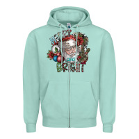 Seafoam merry and bright Zipper Hoodie - SublimationCraftShop