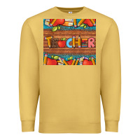 Antique Gold teacher and pens apples books leopard and tooled leather tumbler Premium Sweatshirt - Artiststas