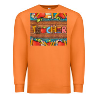 Carrot teacher and pens apples books leopard and tooled leather tumbler Premium Sweatshirt - Artiststas
