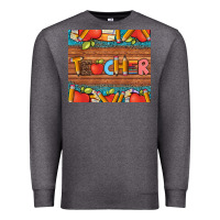 Charcoal Heather teacher and pens apples books leopard and tooled leather tumbler Premium Sweatshirt - Artiststas