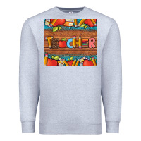 Heather Grey teacher and pens apples books leopard and tooled leather tumbler Premium Sweatshirt - Artiststas