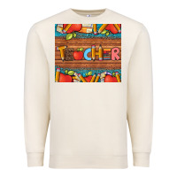 Sandshell teacher and pens apples books leopard and tooled leather tumbler Premium Sweatshirt - Artiststas