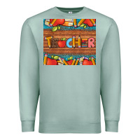 Seafoam teacher and pens apples books leopard and tooled leather tumbler Premium Sweatshirt - Artiststas