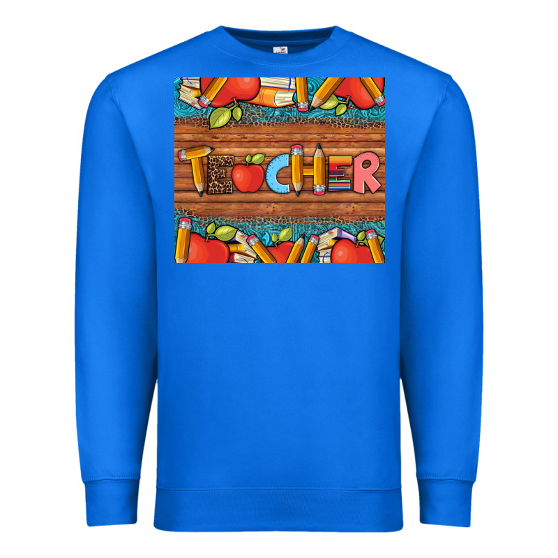 Teacher And Pens Apples Books Leopard And Tooled Leather Tumbler Premium Sweatshirt by Artiststas | Teevron