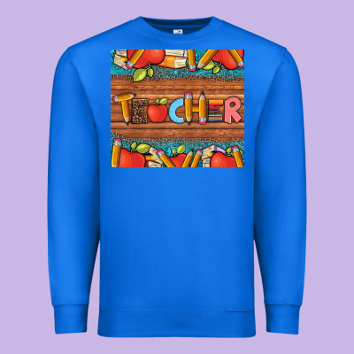 Teacher And Pens Apples Books Leopard And Tooled Leather Tumbler Premium Sweatshirt Designed By Artiststas