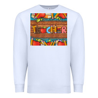 White teacher and pens apples books leopard and tooled leather tumbler Premium Sweatshirt - Artiststas