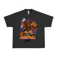 Pigment Black Messy bun Basketball girl Urban Heavy Tee - HowdyJamesFarm