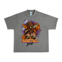 Tornado Messy bun Basketball girl Urban Heavy Tee - HowdyJamesFarm