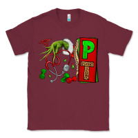 Burgundy Christmas Character Nurse Classic Tee - NancyCooperArtShop