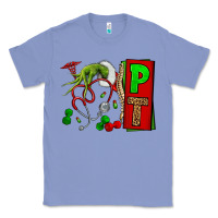 Colony Blue Christmas Character Nurse Classic Tee - NancyCooperArtShop