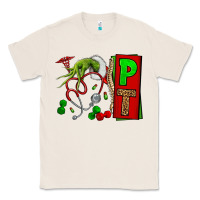 Natural Christmas Character Nurse Classic Tee - NancyCooperArtShop