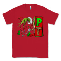 Red Christmas Character Nurse Classic Tee - NancyCooperArtShop