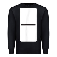 Black Double Blank Dominoes Halloween Costume Domino Game Premium Sweatshirt - minhPixels