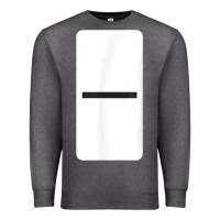 Charcoal Heather Double Blank Dominoes Halloween Costume Domino Game Premium Sweatshirt - minhPixels
