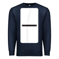 Navy Double Blank Dominoes Halloween Costume Domino Game Premium Sweatshirt - minhPixels