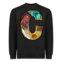 Black farm life alphabet lowercase letters c Heavyweight Sweatshirt - BundleAndBundleShop