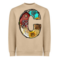 Mushroom farm life alphabet lowercase letters c Heavyweight Sweatshirt - BundleAndBundleShop