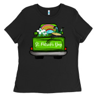 Black St Patrick's Day Truck Ladies Tee - Bettercallsaul