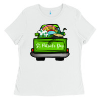 White St Patrick's Day Truck Ladies Tee - Bettercallsaul