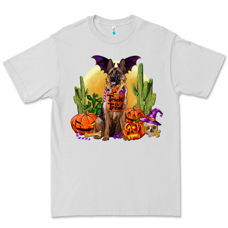 Halloween German Shepherd Premium Tee by RanaPortraitStore | Teevron
