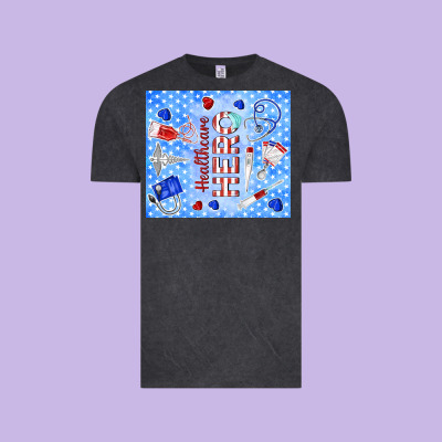 Healthcare Hero Vintage Tee Designed By Tumblerdesignbyshophia