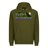 Army Green happy halloween Premium Hoodie - BundleAndBundleShop